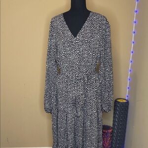 Black and White Polka Dot Dress